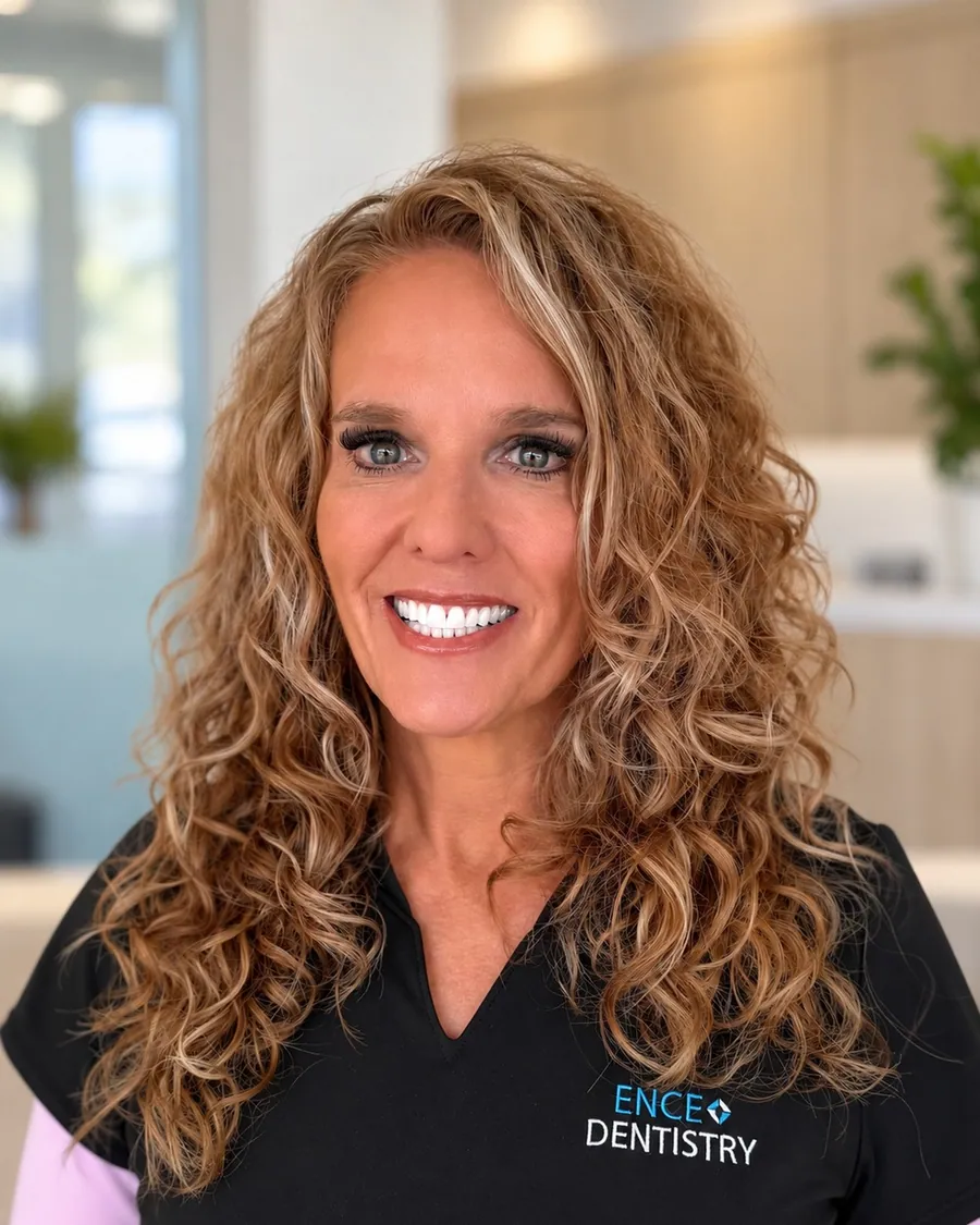 Wendy, gerente de la oficina en Ence Dentistry